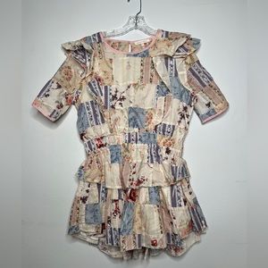 LoveShack Fancy patchwork dress, L